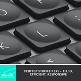 Logitech MX Keys Mini Minimalist Wireless Illuminated Keyboard (clavier sans fil éclairé) Graphite, Bluetooth