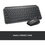 Logitech MX Keys Mini Minimalist Wireless, clavier Graphite, Layout US (QWERTY), Bluetooth