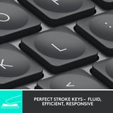 Logitech MX Keys Mini Minimalist Wireless clavier Graphite, Layout US-International (QWERTY), 80% (TKL), Bluetooth