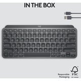 Logitech MX Keys Mini Minimalist Wireless clavier Graphite, Layout US-International (QWERTY), 80% (TKL), Bluetooth
