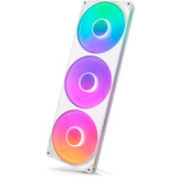 NZXT F420 RGB CORE ventilateurs de boîtier Blanc, 3 pièces, 420 x 140 x 26 mm