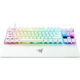 Razer Huntsman V3 Pro TKL RGB clavier gaming mécanique Blanc, Layout US (QWERTY), Razer Analog Optical Gen 2, 80% (TKL), Double-shot PBT