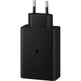 Samsung 65W Power Adapter Trio chargeur Noir, 2x USB-C, 1x USB-A