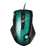 Sharkoon Drakonia souris Droitier USB Type-A Laser 5000 DPI, Souris gaming Vert/Noir, Droitier, Laser, USB Type-A, 5000 DPI, Noir, Vert, Vente au détail