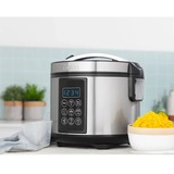 Tristar RK-6132 Digital Rice- and Multi Cooker, Cuiseur vapeur Acier inoxydable/Noir