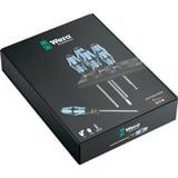 Wera 3334/3350/3355/6 Jeu de tournevis en acier inoxydable + support, 6 pièces Noir/Bleu