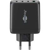 goobay 68W GaN USB-C PD Multiport Quick Charger Noir, 3x USB-C, 1x USB-A