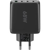 goobay 68W GaN USB-C PD Multiport Quick Charger Noir, 3x USB-C, 1x USB-A
