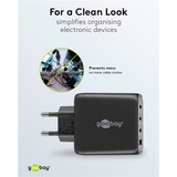 goobay 68W GaN USB-C PD Multiport Quick Charger, Chargeur Noir