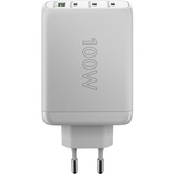 goobay USB-C PD Multiport Quick Charger (100 W), Chargeur Blanc
