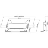 goobay support PC portable pour bras de moniteur, 11,6 à 17,3 pouces Noir