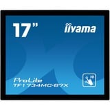 iiyama ProLite TF1734MC-B7X 17" Moniteur tactile Noir, 1x DisplayPort, 1x HDMI, 1x VGA, 1x RJ-45