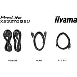 iiyama ProLite XB3270QSU-B1 31.5" Moniteur Noir, 1x DisplayPort, 1x HDMI, 3x USB-A