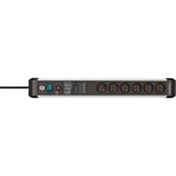 Brennenstuhl Premium-Protect-Line multiprise à 6 prises Noir/argent, 6x prises