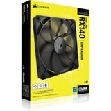 Corsair iCUE LINK RX140 ventilateur de boîtier Noir, 140 x 140 x 25 mm, PWM