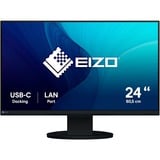 EIZO FlexScan EV2490-BK 24" Moniteur  Noir, HDMI, DisplayPort, 3x USB-A 3.2 (5 Gbit/s), USB-B, 2x USB-C