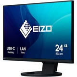 EIZO FlexScan EV2490-BK 24" Moniteur  Noir, HDMI, DisplayPort, 3x USB-A 3.2 (5 Gbit/s), USB-B, 2x USB-C