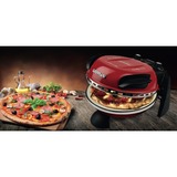G3 Ferrari Delizia Machine et four à pizzas 1 pizza(s) 1200 W Rouge Rouge/Noir, 1 pizza(s), Acier inoxydable, 31 cm, Mécanique, 400 °C, Rouge