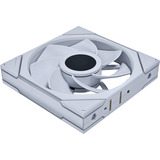 Lian Li UNI FAN TL140 LCD Reverse Blade Wireless Single Pack, Ventilateur de boîtier Blanc, 4 broches PWM + 1x 9 broches USB