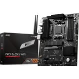 MSI PRO B650-S WIFI, socket AM5 carte mère socket AM5 Noir, RAID, 2.5 GbE-LAN, WiFi 6E, BT, Sound, ATX