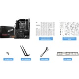 MSI PRO B650-S WIFI, socket AM5 carte mère socket AM5 Noir, RAID, 2.5 GbE-LAN, WiFi 6E, BT, Sound, ATX