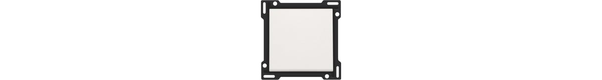 Niko Kit de finition pour interrupteur simple, Plaque centrale Blanc/Noir