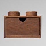Room Copenhagen LEGO 2x2 Bureau en bois Tiroir Chêne teinté foncé, Boîte de rangement Chêne