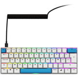 Sharkoon clavier gaming Blanc, Layout BE, Gateron G Pro 3.0 Yellow