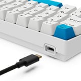 Sharkoon clavier gaming Blanc, Layout BE, Gateron G Pro 3.0 Yellow