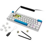 Sharkoon clavier gaming Blanc, Layout BE, Gateron G Pro 3.0 Yellow