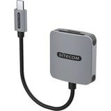 Sitecom Lecteur de cartes USB-C UHS-I (104 Mo/s) Gris