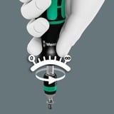 Wera 7445/46/47 Jeu de tournevis Kraftform 2.5-55.0 in.lbs. Noir/Vert, 27 pièces, avec mandrin sans clé Rapidaptor