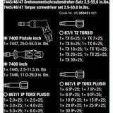 Wera 7445/46/47 Jeu de tournevis Kraftform 2.5-55.0 in.lbs. Noir/Vert, 27 pièces, avec mandrin sans clé Rapidaptor