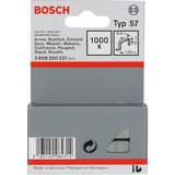 Bosch Agrafes à fil plat type 57, Clip 1000 agrafes, 10,6 x 1,25 x 10 mm