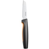 Fiskars Forme fonctionnelle Couteau à éplucher, droit Noir/en acier inoxydable