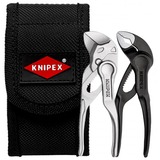 KNIPEX Jeu de pinces XS 2 pièces avec sac de ceinture, Set de pinces Noir