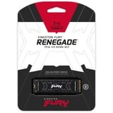 Kingston FURY Renegade, 1 To SSD Noir, SFYRS/1000G, M.2 2280, PCIe 4.0 NVMe