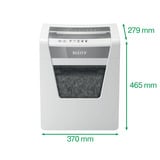 Leitz IQ Office Paper Shredder P5, Broyeur de document Blanc