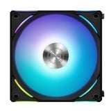 Lian Li UNI FAN AL120 V2 Single Pack, Ventilateur de boîtier Noir, Connecteur de ventilateur PWM à 4 broches, LED RGB