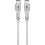 goobay Supersoft USB-C > USB-C 2.0, Câble Blanc, 0,5 mètre