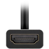 goobay USB-C 4.0 > HDMI, Adaptateur Noir/Argent, 0,15 mètres