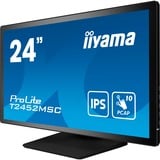 iiyama ProLite T2452MSC-B1 23.8" Moniteur tactile Noir, 1x DisplayPort, 1x HDMI, 2x USB-A