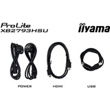 iiyama ProLite XB2793HSU-B1 27" Moniteur Noir (Mat), 1x DisplayPort, 1x HDMI, 2x USB-A, 120 Hz