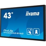 iiyama TF4339AS-B1AG, Affichage public Noir (Mat)