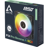 ARCTIC ARCTIC P14 Pro Reverse A-RGB ventilateur de boîtier Noir, 140 x 140 x 30 mm, PWM, 140 x 140 x 30 mm, PWM