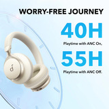 Anker  casque on-ear Crème
