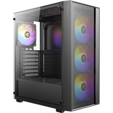 Antec AX65 ARGB boîtier midi tower Noir | 3x USB-A | Window