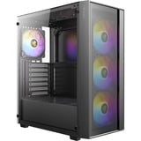 Antec  boîtier midi tower Noir | 3x USB-A | Window