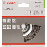 Bosch 2 608 622 108 Roue à rayons 100mm Roue de fil et brosse en fil d'acier Roue à rayons, 0,35 mm, 1,4 cm, 10 cm, 12500 tr/min, Métal