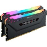 Corsair Vengeance RGB PRO 32 Go DDR4-3200 (2x 16 Go) mémoire vive Noir, CMW32GX4M2E3200C16, XMP 2.0